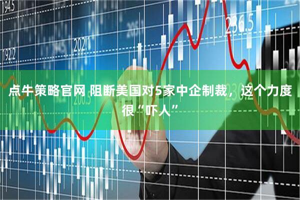 点牛策略官网 阻断美国对5家中企制裁，这个力度很“吓人”